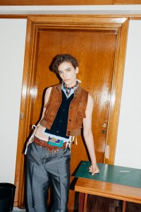 Backstage at Miu Miu Spring 2026 Ready-to-Wear Collection at Paris Fashion Week