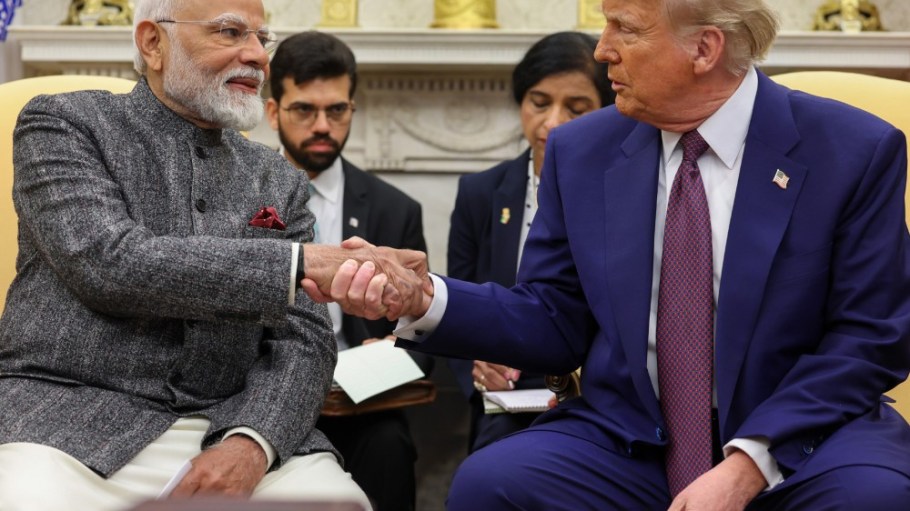 Prime Minister Narendra Modi and President Donald Trump at the White House in February, 2025.