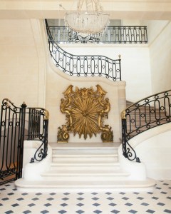 The staircase of Maison Vivier in Paris.