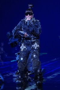 Missy Elliott on the runway at the Victoria's Secret Fashion Show.
