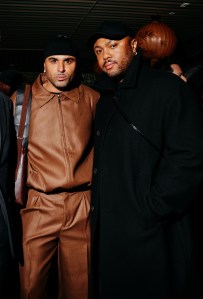 Raul Lopez and Christopher John Rogers at WWD115 Newsmaker Cocktail at Nine Orchard on October 27, 2025 in New York, New York.