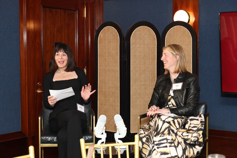 From left: Katie Grissom, global head of retail at Nuveen, and Laura Barr, Americas retail leader, CBRE.