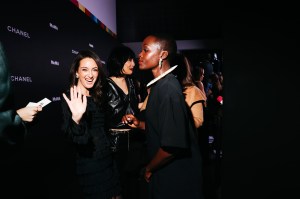 Micaela Erlanger and Lupita Nyong'o at Chanel MOMA Film Benefit on November 12, 2025 in New York, New York.