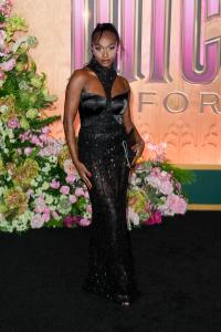 Bria Fleming at the "Wicked: For Good" New York Premiere held at Lincoln Center for the Performing Arts on November 17, 2025 in New York, New York.