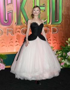 Ariana Grande at the "Wicked: For Good" New York Premiere held at Lincoln Center for the Performing Arts on November 17, 2025 in New York, New York.