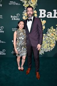 Linda Scott and Drew Scott at the 2025 Baby2Baby Gala on November 08, 2025 in Los Angeles, California.