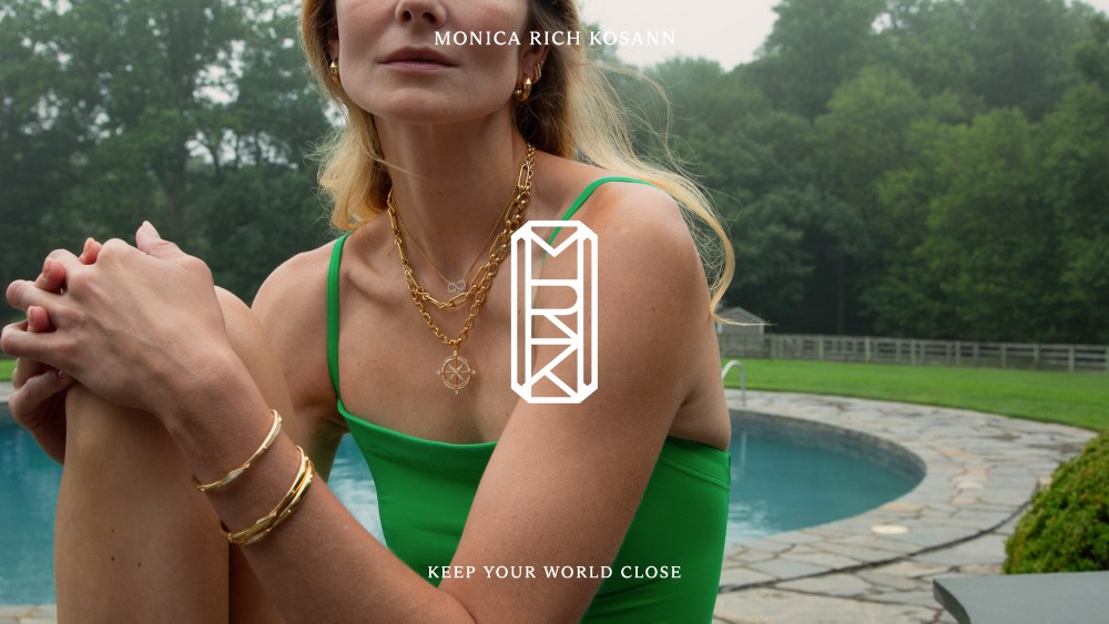 The Monica Rich Kosann monogram which can now be personalized with the customer's own initials or name.