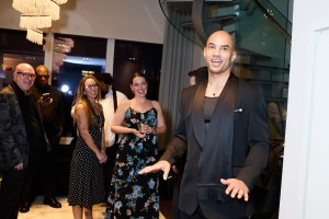 Getting ready with Nicholas Christopher for ‘Ghess' opening night on Broadway.