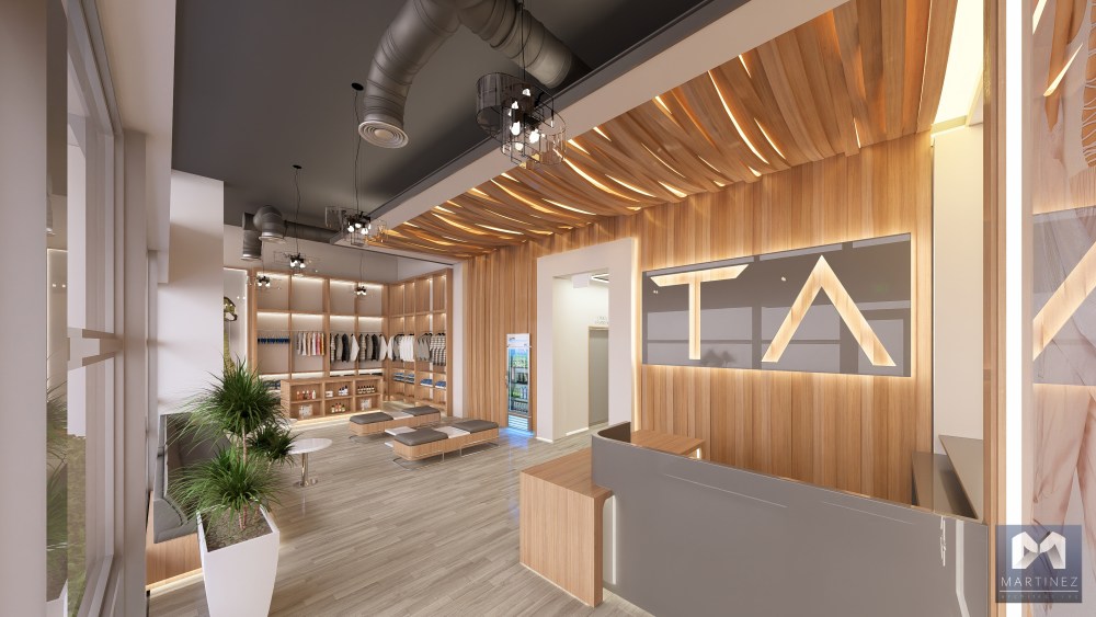 Rendering of reception.