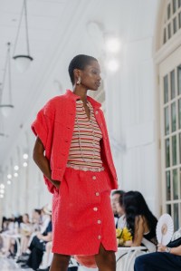 A look from Chanel's cruise 2026 collection restaged in Singapore.