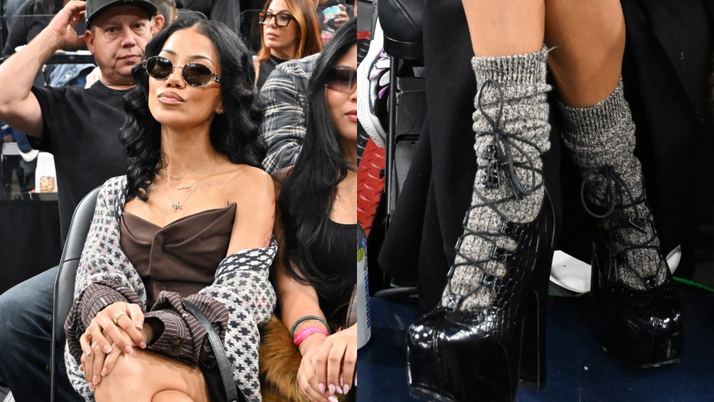 Jhené Aiko attends a basketball game between the Los Angeles Clippers and the Los Angeles Lakers at Intuit Dome on Dec. 20, 2025 in Inglewood, California.