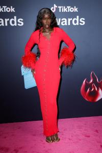 Golloria George at the TikTok Awards 2025 held at Hollywood Palladium on December 18, 2025 in Los Angeles, California.