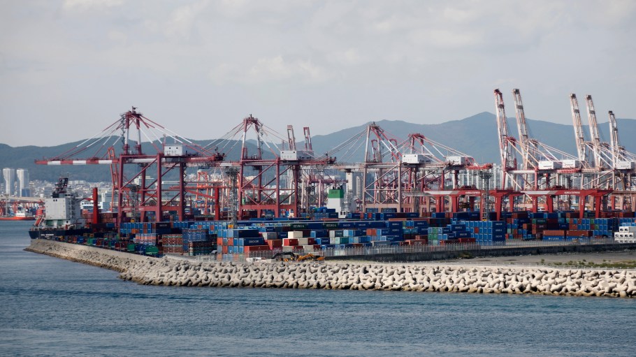 The Port of Busan, South Korea's largest port.