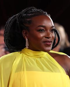 Wunmi Mosaku at the 83rd Annual Golden Globes held at The Beverly Hilton on January 11, 2026 in Beverly Hills, California.