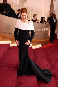 Lisa Ann Walter at the 83rd Annual Golden Globes held at The Beverly Hilton on January 11, 2026 in Beverly Hills, California.