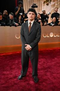 Noah Jupe at the 83rd Annual Golden Globes held at The Beverly Hilton on January 11, 2026 in Beverly Hills, California.