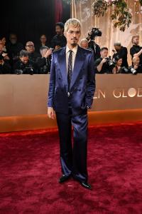 Omar Apollo at the 83rd Annual Golden Globes held at The Beverly Hilton on January 11, 2026 in Beverly Hills, California.