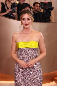 Leighton Meester at the 83rd Annual Golden Globes held at The Beverly Hilton on January 11, 2026 in Beverly Hills, California.
