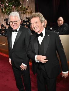 Steve Martin and Martin Short at the 83rd Annual Golden Globes held at The Beverly Hilton on January 11, 2026 in Beverly Hills, California.