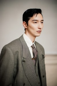 Backstage at the Soshiotsuki Men’s Fall 2026 ready-to-wear show at Pitti Uomo