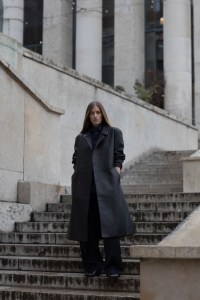 A look from the debut Bare collection for fall 2026.