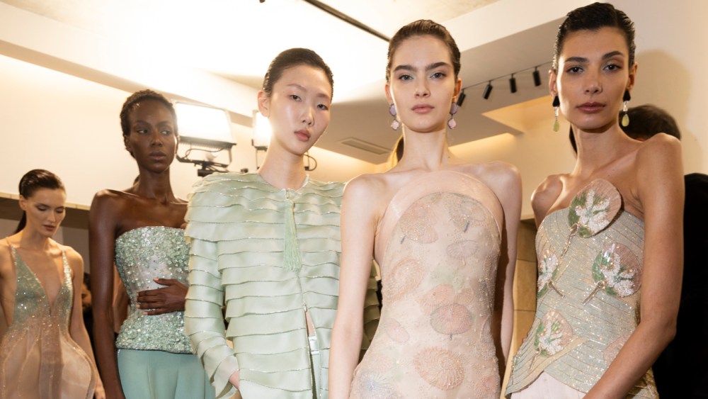 Backstage at Giorgio Armani Privé Spring 2026 Couture at Paris Couture Week