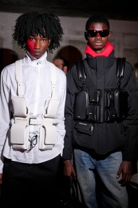Male models at the Louboutin Capsule Collection By Jaden Smith Launch party during Men’s Fall/Winter 2026 as part of Paris Men’s Fashion Week on January 21, 2026 in Paris, France.