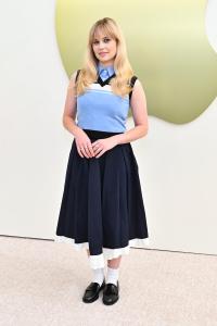 Angourie Rice at the Apple TV Press Day held at Barker Hangar on February 03, 2026 in Los Angeles, California.