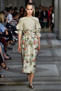 Model on the catwalk (Photo by Giovanni Giannoni/Penske Media via Getty Images)