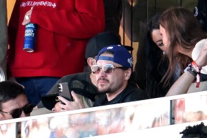 Emile Hirsch attends Super Bowl LX at Levi's Stadium on February 08, 2026 in Santa Clara, California.