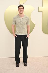 Charlie Hall at the Apple TV Press Day held at Barker Hangar on February 03, 2026 in Los Angeles, California.