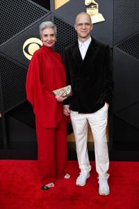 Joanna Schwartz and Theodore Shapiro at the 68th GRAMMY Awards held at the Crypto.com Arena on February 01, 2026 in Los Angeles, California.