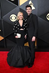 Julia Mattison and Drew Gehling at the 68th GRAMMY Awards held at the Crypto.com Arena on February 01, 2026 in Los Angeles, California.