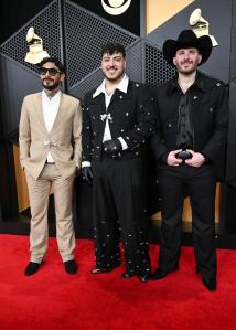 Alberto Acosta, Adelaido "Payo" Solis and Juan Javier Cantu at the 68th GRAMMY Awards held at the Crypto.com Arena on February 01, 2026 in Los Angeles, California.