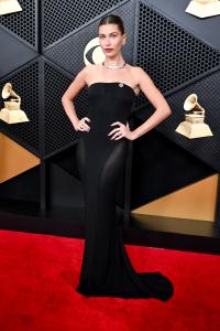 Hailey Bieber at the 68th GRAMMY Awards held at the Crypto.com Arena on February 01, 2026 in Los Angeles, California.