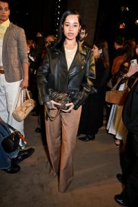 Ella Mai at the Coach fashion show as part of RTW Fall 2026 held at Cipriani on February 11, 2026 in New York, New York.