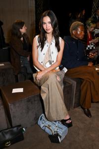 Becca Michie at the Coach fashion show as part of RTW Fall 2026 held at Cipriani on February 11, 2026 in New York, New York.