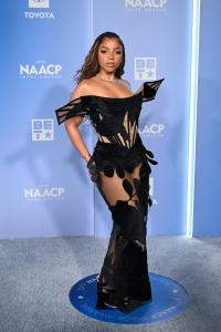 Chloe Bailey at the 57th NAACP Image Awards held at the Pasadena Civic Auditorium on February 28, 2026 in Los Angeles, California.