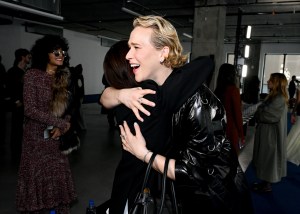 Celine Song and Tommy Dorfman at the Proenza Schouler Fall 2026 Ready-to-Wear show