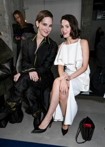 Hari Nef and Ella Hunt  at the Proenza Schouler Fall 2026 Ready-to-Wear show