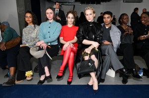 Hannah Traore, Ella Emhoff, Jemima Kirke, Tommy Dorfman and Nicky Campbell  at the Proenza Schouler Fall 2026 Ready-to-Wear show