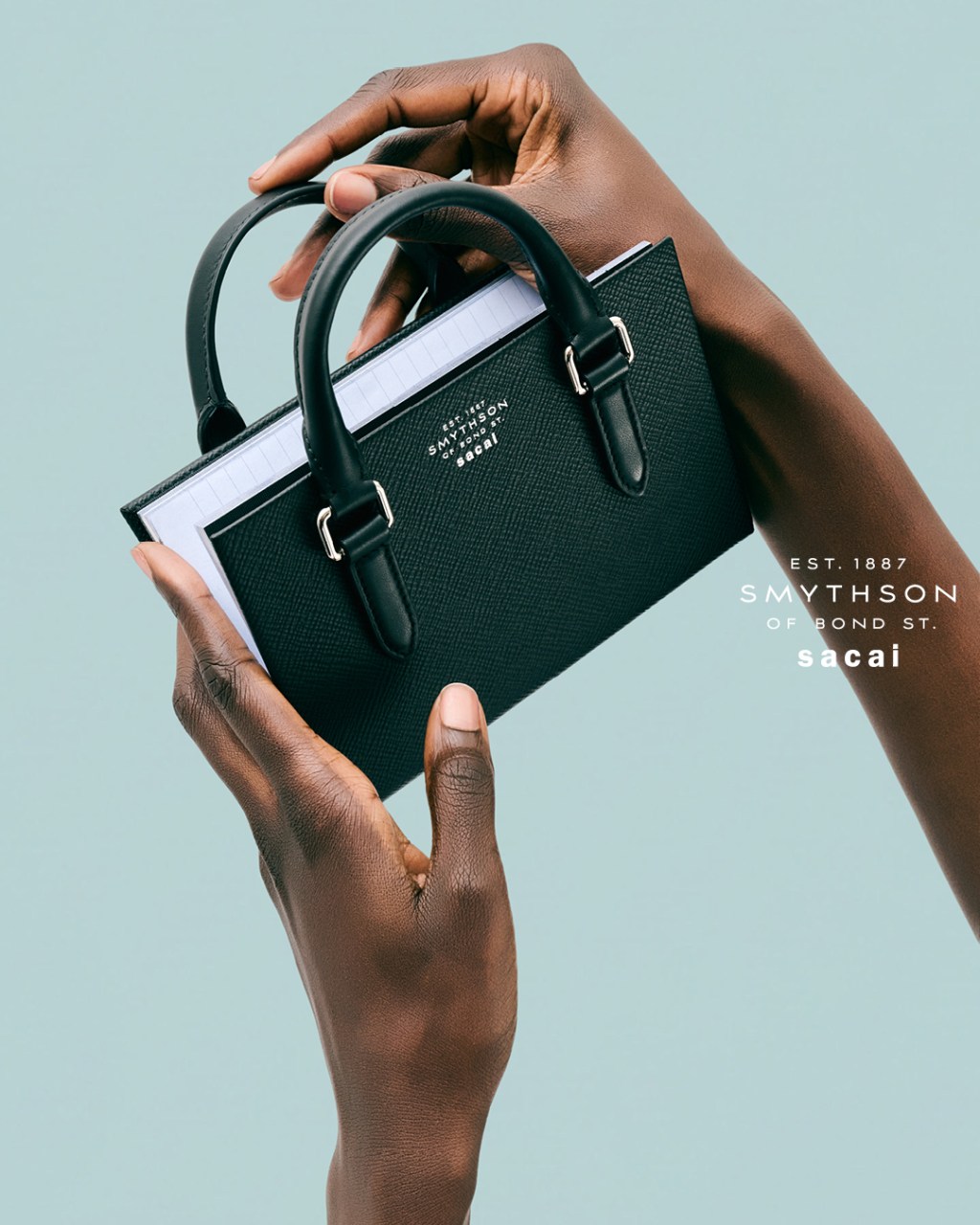 EXCLUSIVE: Sacai Teams With Smythson on Mini Versions of Leather Briefcases, Travel Bags