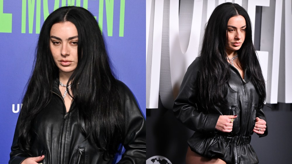 Charli XCX wears August Barron at "The Moment" premiere on Feb. 17 in London.