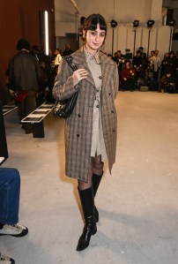 Rama Duwaji at the Diotima fashion show as part of RTW Fall 2026 on February 15, 2026 in New York, New York.