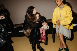 Sara Moonves and Tessa Thompson