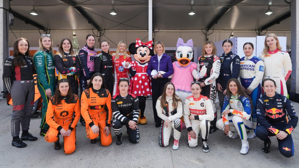 Susie Wolff, F1 Academy, Disney, 2026 Chinese Grand Prix, Minnie Mouse, Daisy Duck