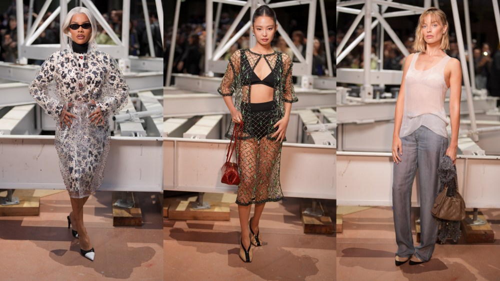Teyana Taylor, Jennie Kim and Margot Robbie at the Chanel fall 2026 show.