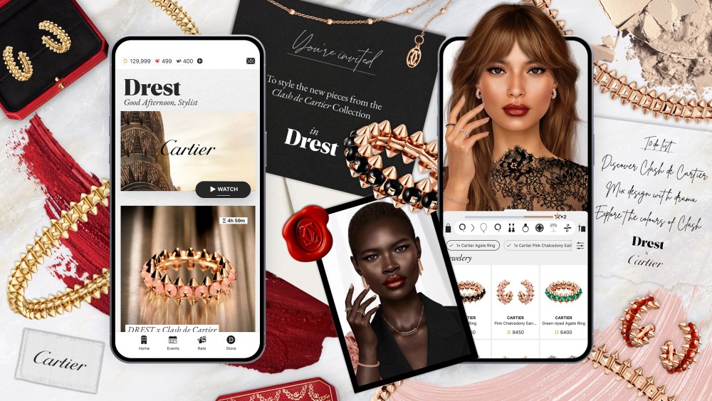 Drest is teaming with Cartier, using the Clash collection for a new gaming challenge.