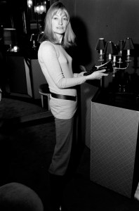 Shoe Designer Maud Frizon at the opening of her Favor France boutique on December 19, 1969.