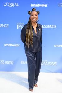 Erika Alexander at the 2026 ESSENCE Black Women in Hollywood Awards Ceremony held at Fairmont Century Plaza on March 12, 2026 in Los Angeles, California.
